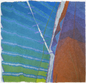 John Babcock, Handmade paper, pulp painting, cotton and abaca fiber pigmented pulp