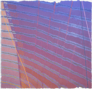 John Babcock, Handmade paper, pulp painting, cotton and abaca fiber pigmented pulp